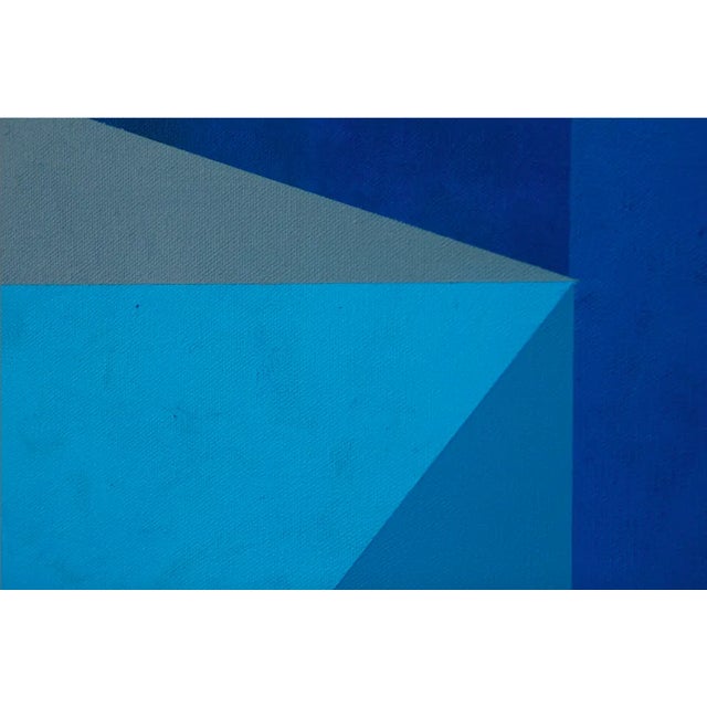Textile Blue - "Dreamscape" Series No. 03, Contemporary Abstract, Canvas Art Print For Sale - Image 7 of 8