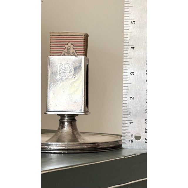 Antique Hotel Silver Astray Matchbox Holder Crested For Sale In Columbus - Image 6 of 8