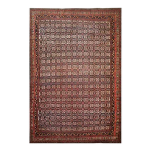 1920s Antique Persian Senneh Area Rug 13’0″ X 19’8″