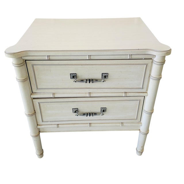 Step into the height of 1970s tropical glamour with this iconic Henry Link Bali Hai nightstand. A cornerstone of the...