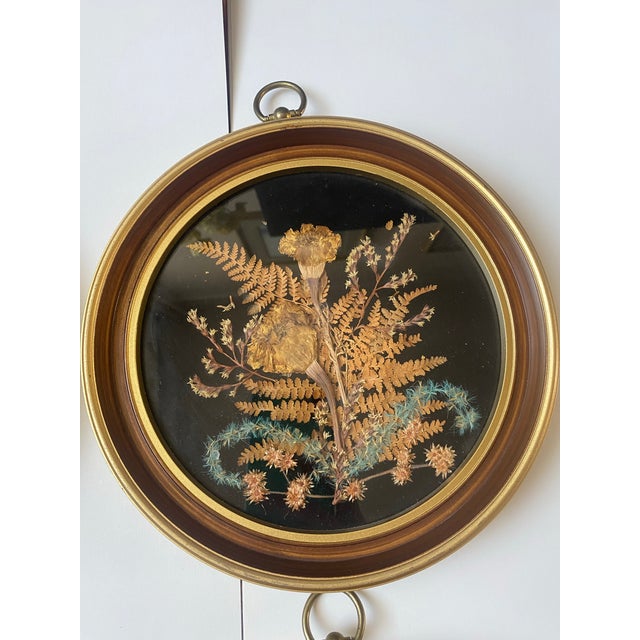 Early 21st Century Set of 4 Hand Crafted Framed Pressed Flower Art/Wall Decor For Sale - Image 5 of 12