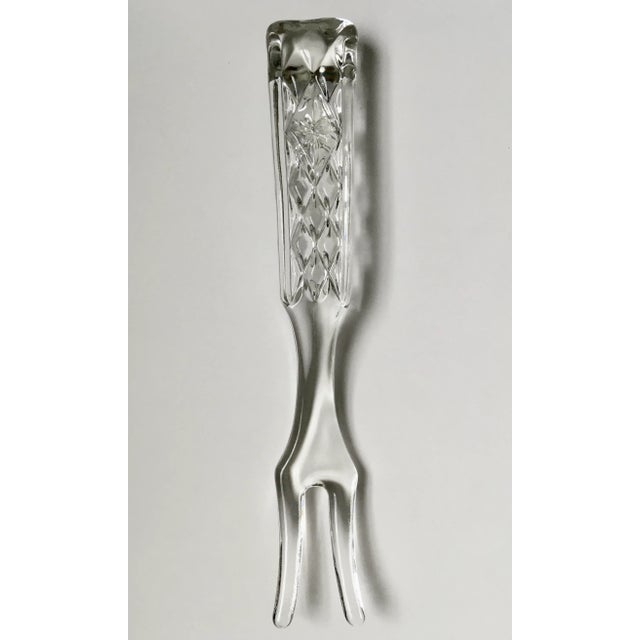 Mid 20th Century Pressed Clear Glass Serving Utensils- a Pair For Sale - Image 12 of 13