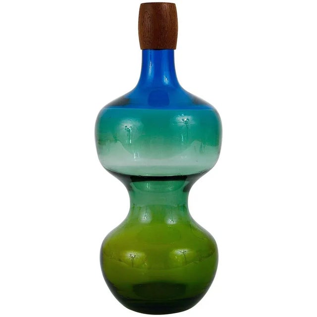 Swedish Tropico Carafe Bottle by Göran Wärff for Pukeberg, 1960s For Sale - Image 10 of 10