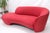 Animal Skin Red Suede Weiman Preview Chaise Lounge Cloud Sofa For Sale - Image 7 of 14