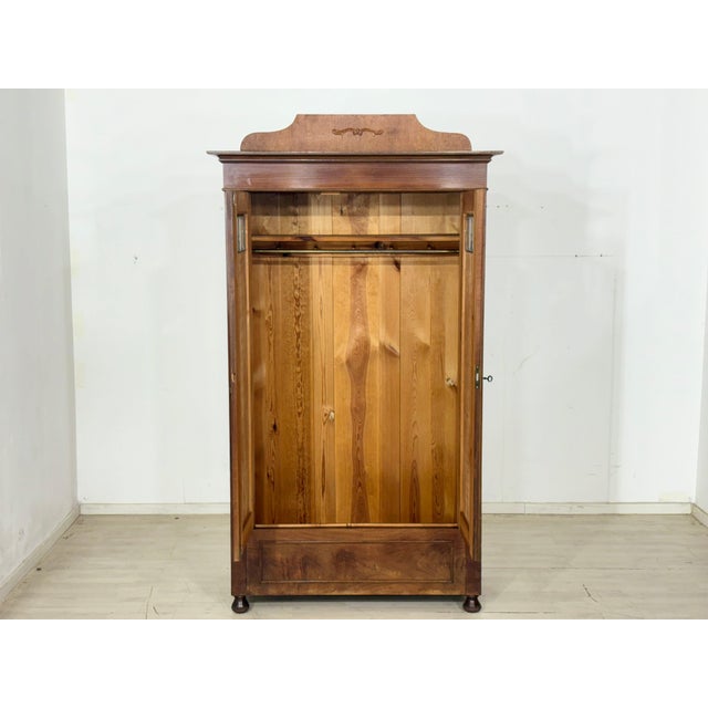 Gründerzeit Wooden Wardrobe, 1900s For Sale - Image 3 of 11