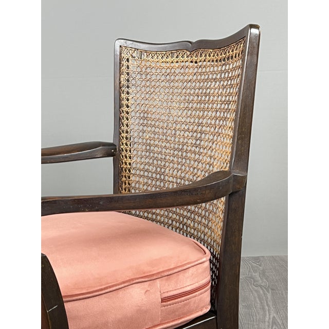Beige Armchair in Wood and Caning, 1900s For Sale - Image 8 of 10