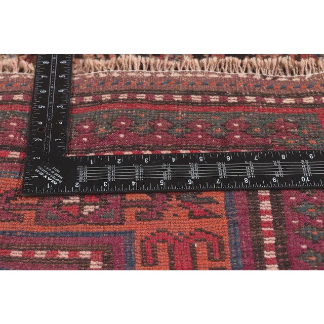 Early 20th Century Antique Persian Kurdish Rug 04’03 X 08’00 For Sale In Dallas - Image 6 of 9
