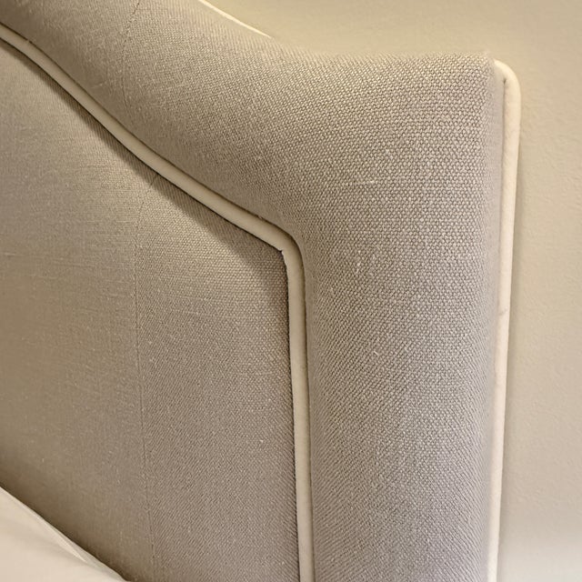 King Size Rogers & Goffigon Fully Upholstered Bed For Sale - Image 13 of 15