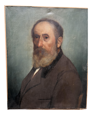 European School Artist, Portrait of a Bearded Man, 19th Century, Oil on Canvas
