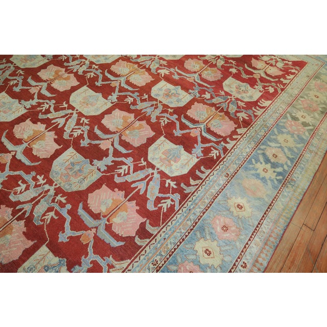 Early 20th Century Beautiful Persian Floral Pattern Fine Carpet - 10'1" x 13'5" For Sale - Image 4 of 6