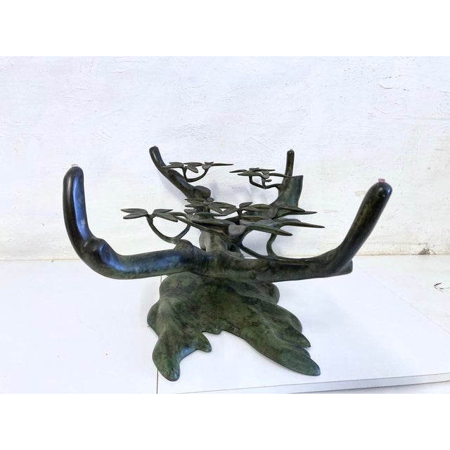 Green Hollywood Regency Bonsai Coffee Table by Willy Daro, 1970s For Sale - Image 8 of 15