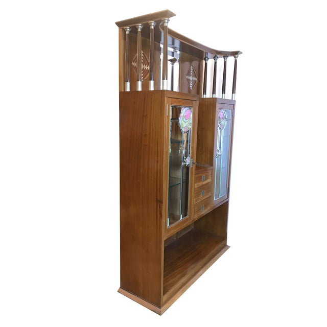 Antique Art Nouveau Display Cabinet by J. & J. Herrmann, 1890s For Sale - Image 4 of 8