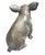 Realism Vintage Cast Iron Sitting Pig Garden Statue For Sale - Image 3 of 12