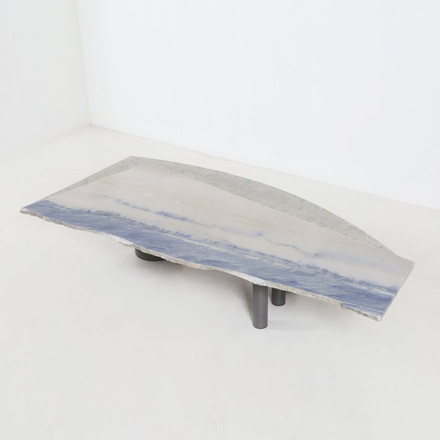Sculptural Coffee Table in Marble and Stone by Pia Manu, 1970s For Sale - Image 10 of 10