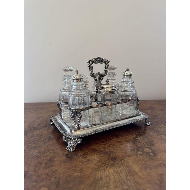 Antique Georgian Bottle Cruet Set, 1800s, Set of 8 For Sale - Image 3 of 10