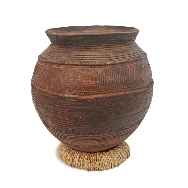 Tribal Vintage Bida Water Vessel For Sale - Image 3 of 7