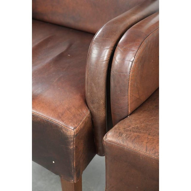 Dining Armchairs in Cowhide Leather, Set of 2 For Sale - Image 10 of 14