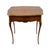 Graceful and richly detailed, this antique French-style side table captures the refinement and decorative artistry...