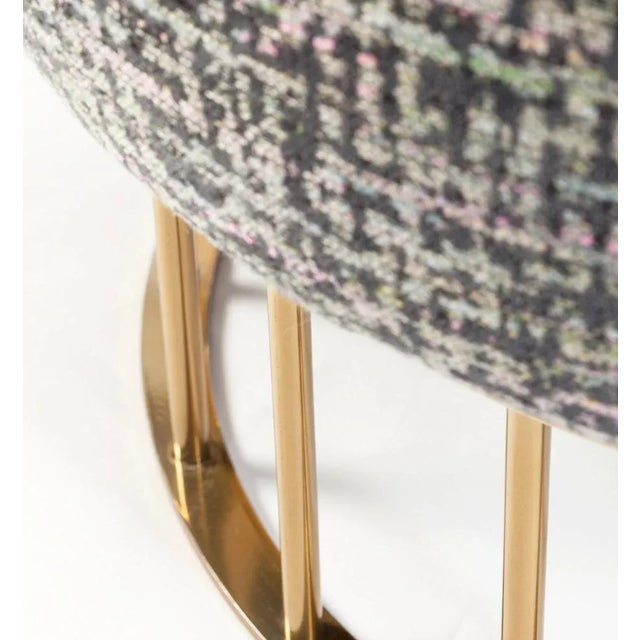 Mary Stool Brass Base by Mambo Unlimited Ideas For Sale - Image 6 of 8