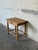 1970s Oak Side Table With Single Drawer Turned Legs and Metal Pull Accent Vintage 1970s For Sale - Image 5 of 10