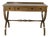 Vintage Regency Style Console Table, Writing Desk or Vanity With Curule Base For Sale