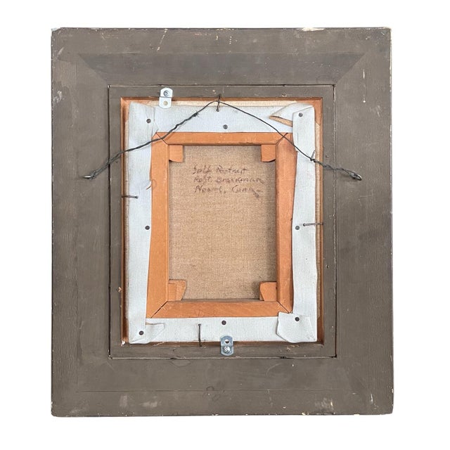 Vintage Art Student League of New York Self Portrait by Robert Brackman, Oil on Canvas For Sale - Image 4 of 5