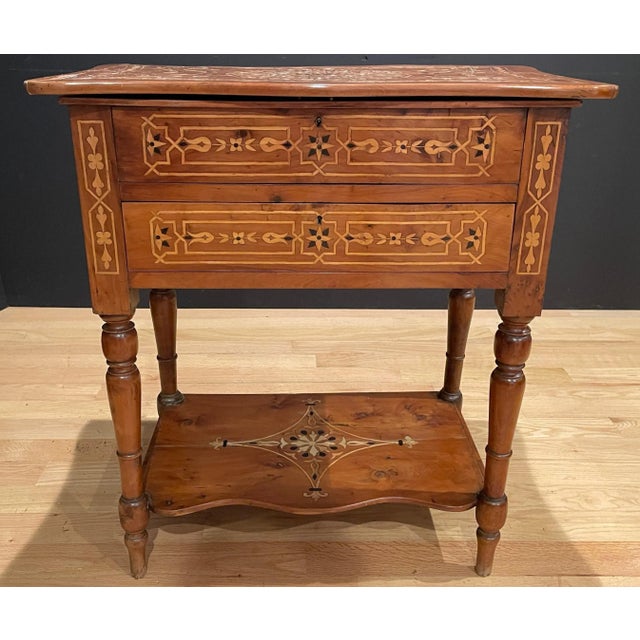 19th Century French Marquetry Side Table For Sale - Image 4 of 10
