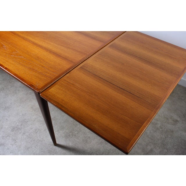 J.L. Møllers Møbelfabrik Niels Otto Møller Model 254 Teak Dining Table / Conference Table for J.L. Møllers, Denmark For Sale - Image 4 of 5