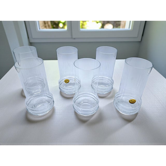 Bohemian Drinking Glasses by Morbelli for Moser, 1970s, Set of 6 For Sale - Image 4 of 7