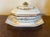 American Antique Early 19th Century French Empire Paris Porcelain Octagonal Sauce Tureen With Flower Garland Sprig Decoration For Sale - Image 3 of 16