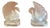 Art Deco Swan Candleholders in Frosted Glass, 1930s, Set of 2 For Sale