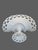 Mid 20th Century Vintage Westmoreland Milk Glass Lace Pedestal Center Piece Oval Basket Serving Platter For Sale - Image 5 of 7