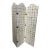 Upholstered 3-Panel Folding Screen For Sale