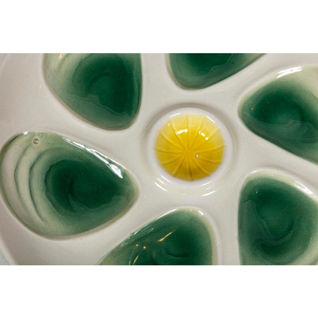 Pair Vintage Oyster Plates by Salins, France For Sale - Image 9 of 9