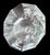Heinrich & Co. Czechoslovakian Art Deco Paneled Crystal Perfume Bottle Frosted Crystal Stoppe For Sale - Image 4 of 13
