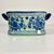 1950s Vintage Boho Chic Chinoiserie Hollywood Regency Celadon and Blue Foot Bath Catchall For Sale - Image 12 of 14