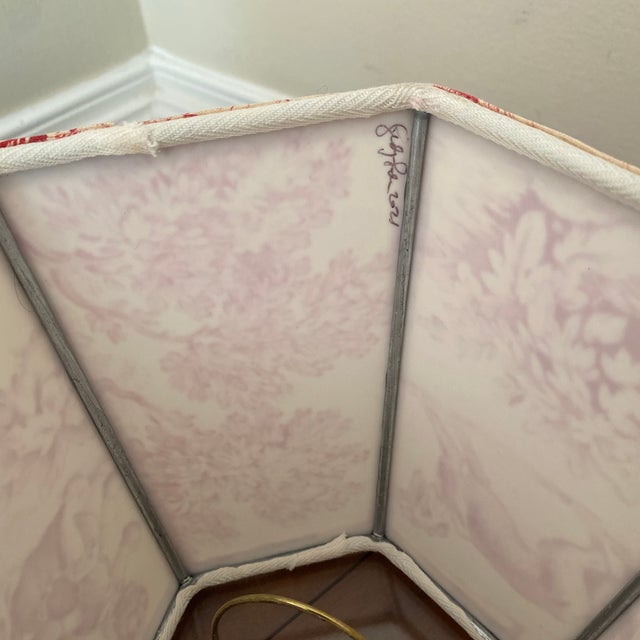 Textile Late 20th Century French Toile Sconces Lamp Shades ~ a Pair For Sale - Image 7 of 12