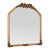 French Rococo-Style Gilt Floral Crest Wall Mirror For Sale