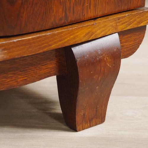 French Art Deco Bedside Table with Marble For Sale - Image 6 of 14