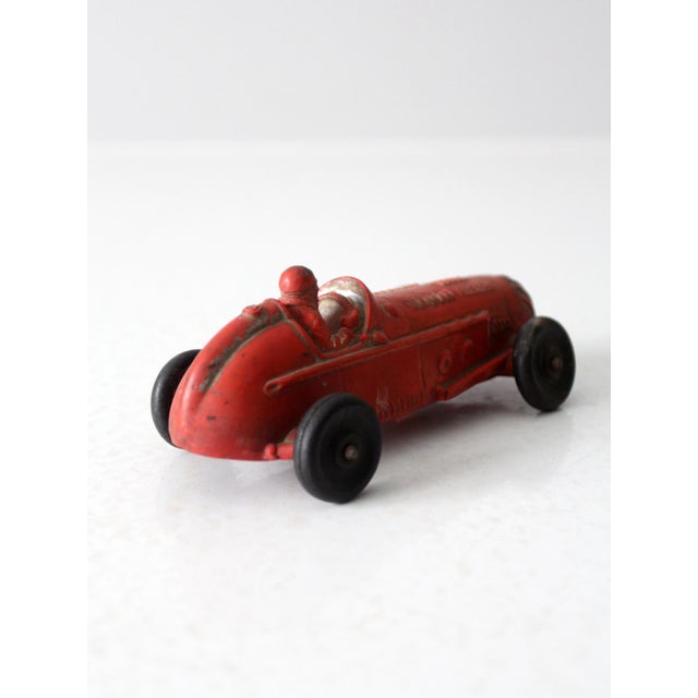 Red Vintage Auburn Rubber Co Toy Car For Sale - Image 8 of 12