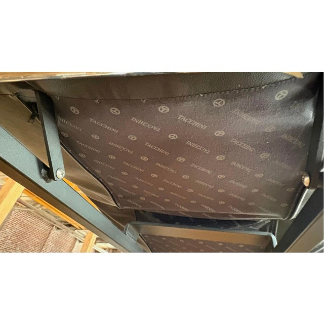Italian "Pick-Up" Chaise by Tacchini in Black Leather For Sale - Image 9 of 9