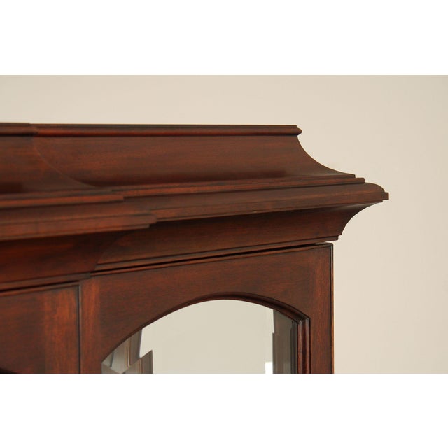 Henkel Harris Regency Style Mahogany Breakfront China Cabinet For Sale - Image 17 of 18
