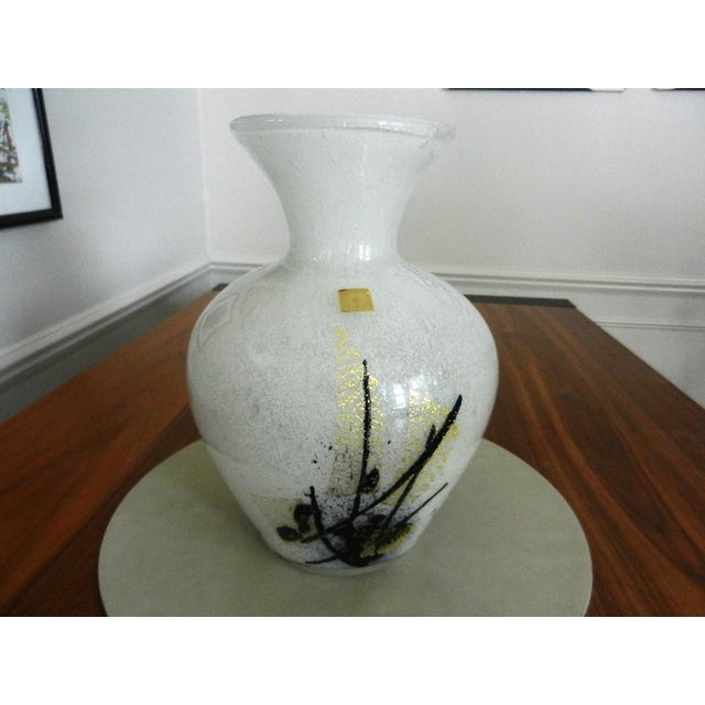 Japanese Iwata MCM Art Glass Vase 10" For Sale In Cleveland - Image 6 of 6