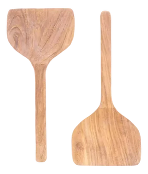 Hand Carved Indonesian Salad Servers, Set of 2