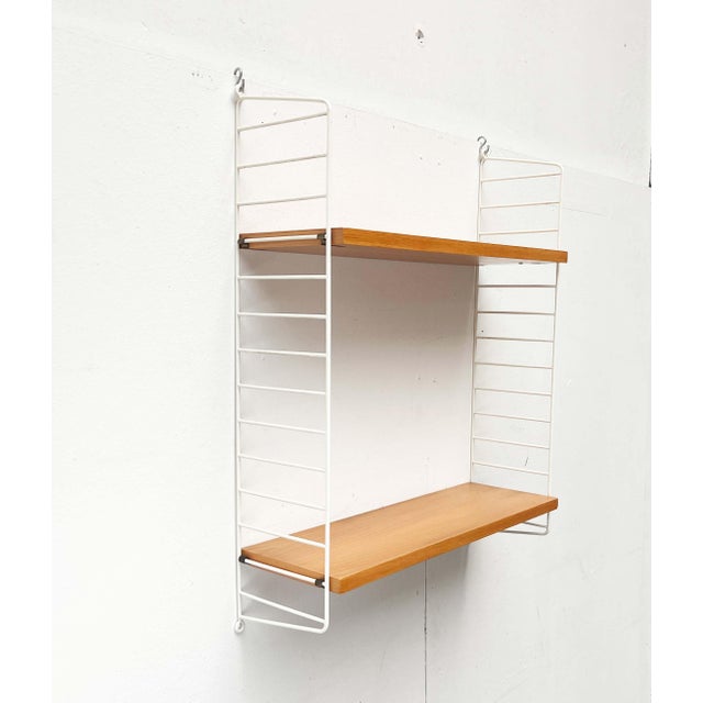 Mid-Century Modern Mid-Century Modern White String Shelf from String Design Ab, Sweden, 1960s For Sale - Image 3 of 18