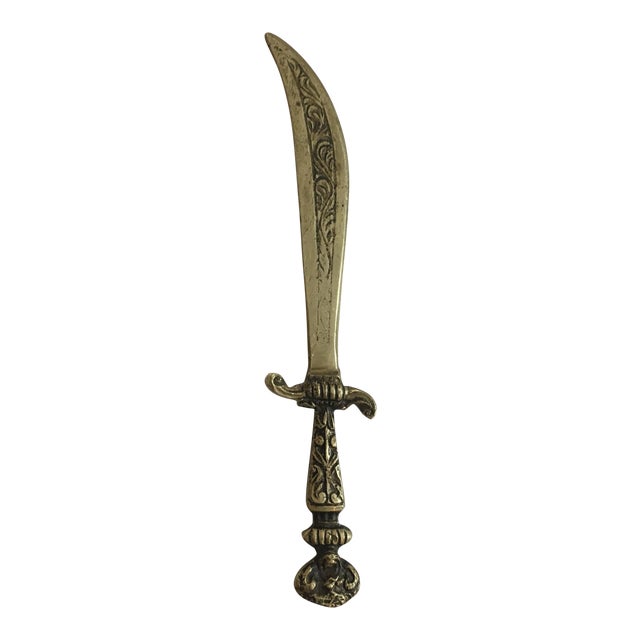 Italian Brass Sword Letter Opener Chairish