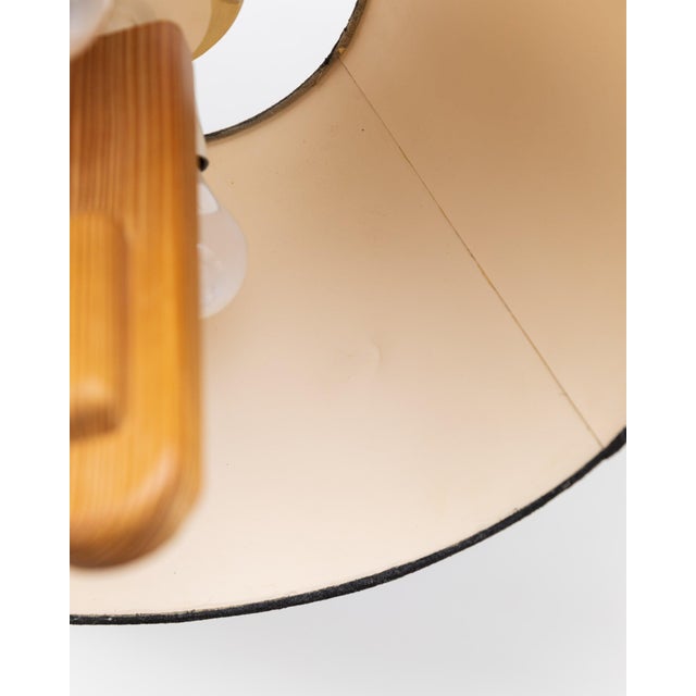 Ceiling Light with Silk Lampshade from Temde, 1960s For Sale - Image 4 of 11