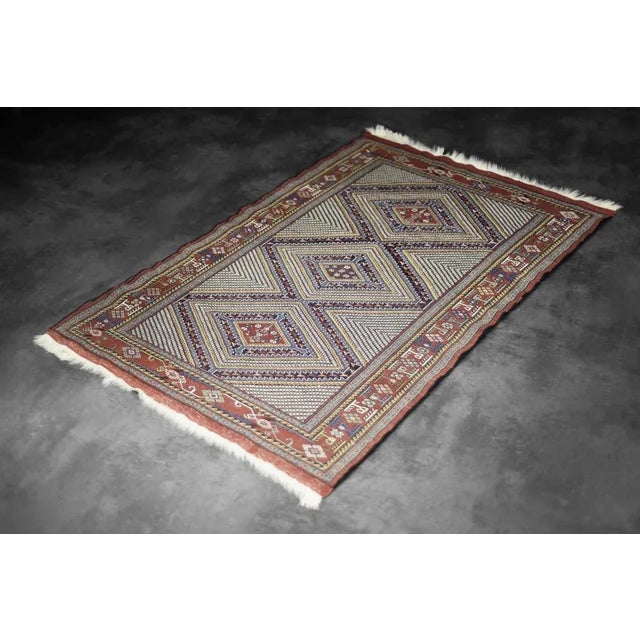 Vintage Oriental Hand-Woven Shiraz Rug, 1960s For Sale - Image 6 of 18