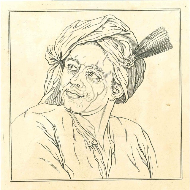 Portrait - The Physiognomy is an original etching artwork realized by Thomas Holloway for Johann Caspar Lavater's "Essays...