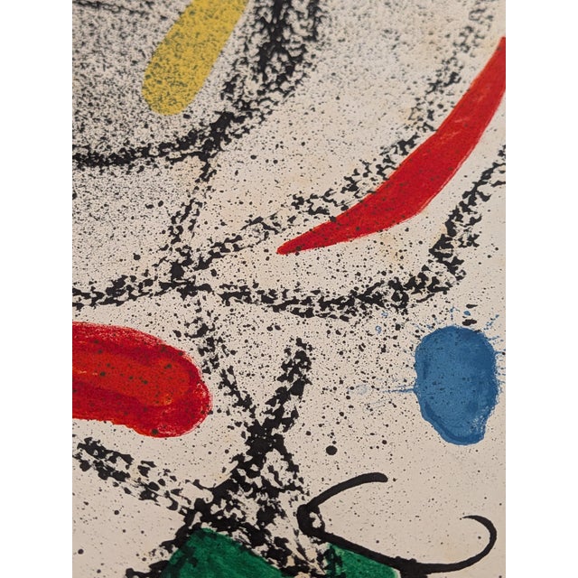 Joan Miro, Surrealist Composition Limited Edition, 1968, Lithograph For Sale - Image 3 of 4